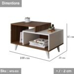 High quality MDF wood coffee table - HFS-033 - Image 3