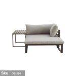 Corner seat for 4 peopmade of metal - OS-266 - Image 2