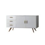 White MDF Buffet - 100 x 140 x 40 cm - OSM-565 - Image 3