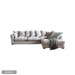 Beech wood corner with linen or velvet fabric - KYN-071 - Image 2