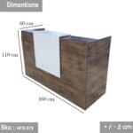 High quality MDF wood reception desk - HFS-079 - Image 2