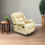 Lazy Boy red beech wood and imported suede leather - GAL-007