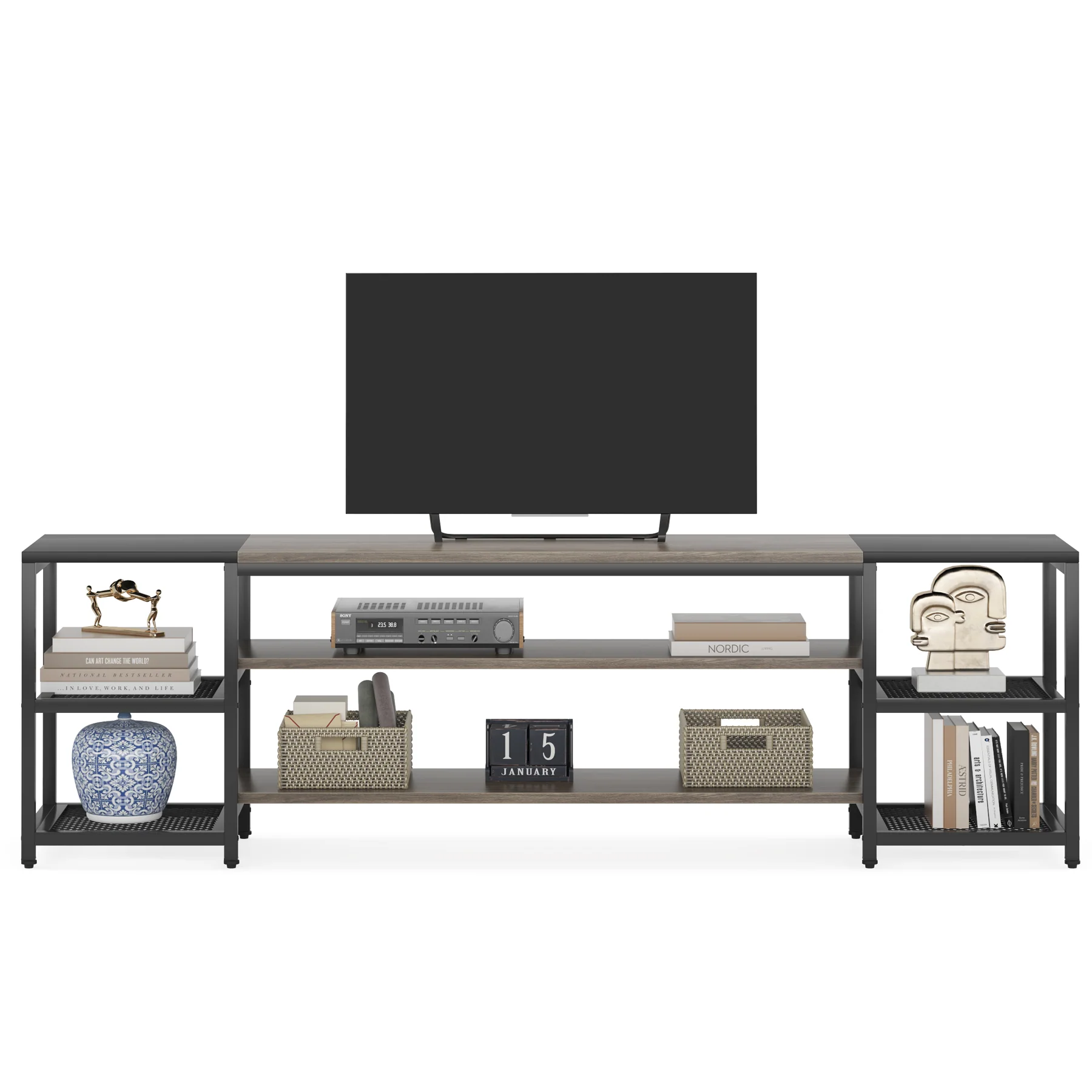 2_a8534bd0-c790-47fc-acee-c6a9ccb4cd8f_1800x1800_crop_center-2.webp TV Stand, 3-Tier Media Entertainment Center for TV up to 85? - Image 1