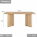 Wooden dining table - O-SRH-142 - Image 3
