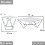 Eccles iron coffee table, electrostatic paint - Image 2