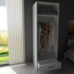 High quality MDF wood wardrobe - OUBE-019 - Image 4