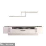 TV table with additional units made of high-quality MDF wood - HFS-006 - Image 2