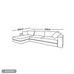 Beech wood corner with linen or velvet fabric - KYN-029 - Image 2