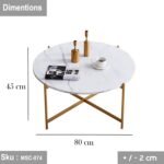 We want a coffee table 80 * 45 marble - Image 2