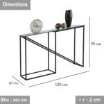 Adonis iron console with electrostatic paint - Image 2