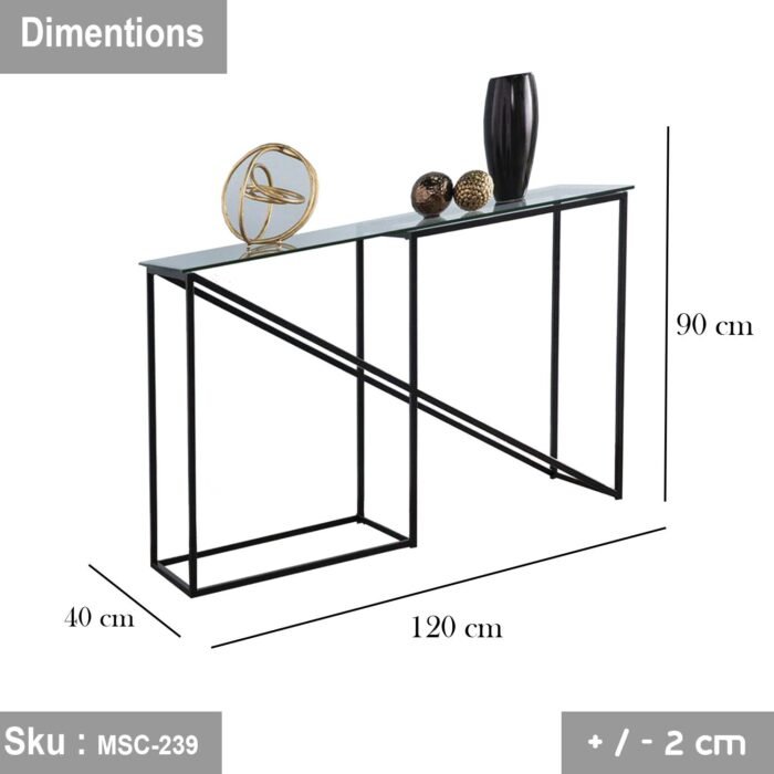 Adonis iron console with electrostatic paint - Image 2