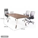 Meeting tab- 240x120 - Spanish MDF wood with metal chassis - CEM-053 - Image 3
