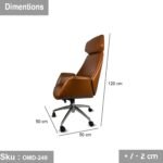 High quality director chair - leather - OMD-249 - Image 3