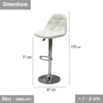 Hydraulic bar stool - OMD-051 - Image 3
