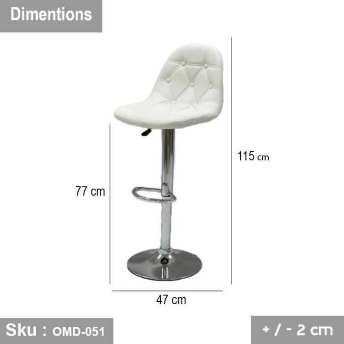 Hydraulic bar stool - OMD-051 - Image 3