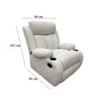 Lazy Boy red beech wood and imported suede leather - GAL-008 - Image 3