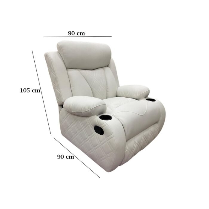 Lazy Boy red beech wood and imported suede leather - GAL-008 - Image 3