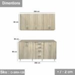 Two piece kitchen made of high quality MDF wood - O-SRH-128 - Image 3