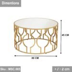 Eliana coffee table 80 * 45 glass - Image 2