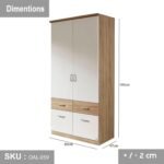 High quality MDF wood wardrobe - OAL-059 - Image 3