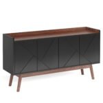 Sideboard Buffet, 55? Kitchen Buffet Cabinet Coffee Bar Table - Image 2