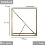 Iron console with electrostatic paint - Image 2