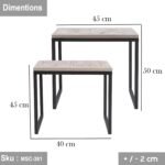 Porsha side table, iron, electrostatic paint - Image 2