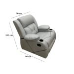 Lazy Boy red beech wood and imported suede leather - GAL-013 - Image 3