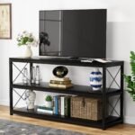 Console Sofa Table with Open Shelf, Industrial TV Stand - Image 11