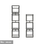Steel and wood shelving unit - SRS-082 - Image 2