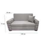 Cabotnier Manx 2-Seater Sofa Bed - Red Beech Wood - HST-090 - Image 3