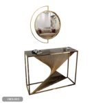 Stainless Steel Console and Mirrors - ORX-083 - Image 2