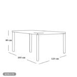 Dining table - 7 pieces of high quality beech wood - KYN-179 - Image 2