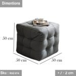 Oak wood buffet - Gray - Image 2