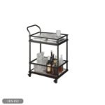 Metal trolley and transparent glass - LUS-152 - Image 2