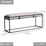 Rabuno banquette, black electrostatic paint - Image 3