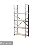 Melamine Wood Display Unit - MTC-034 -33cmX75cmX166cm - Beige Color - Image 3