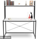 Melamine wood desk - MTC-016 - 120cmX140cm - white color - Image 3