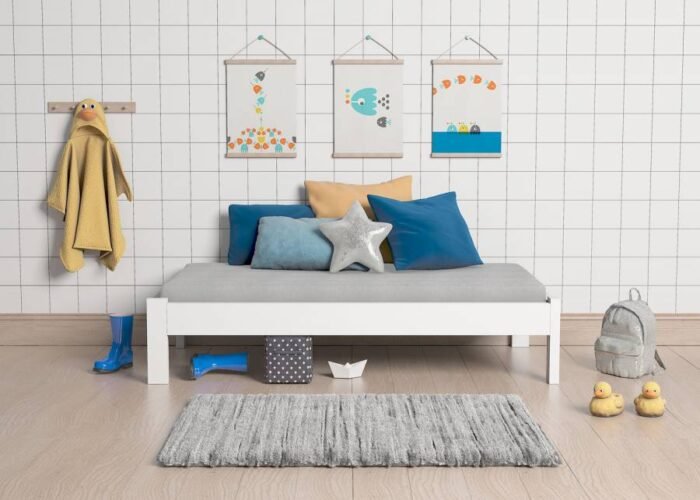 Slatted bed with board base - Image 1