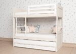 Children's bunk bed model, with sliding base and 2 drawers with wheels - Image 2