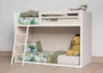 Bunk bed at ground level, with two beds of 90 x 190 - Image 2