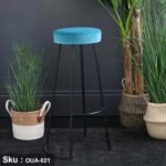 Plush Fabric Bar Stool - 45x78cm - OUA-021 - Image 5