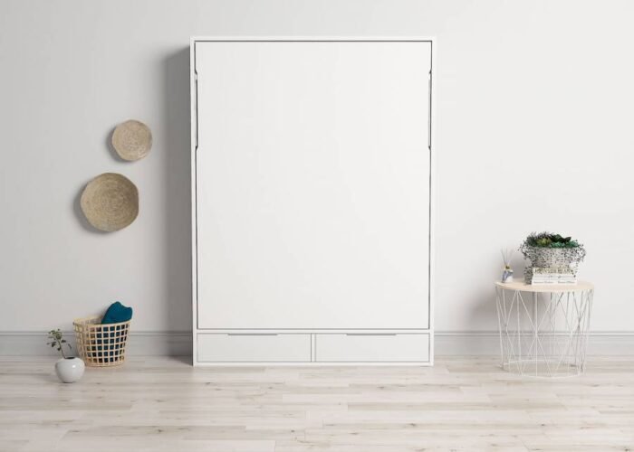 Vertical folding bed with folding lower door - Image 1