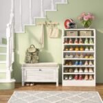 Shoe Cabinet, 8-Tier Shoe Shelf Shoes Rack Organizer - Image 4