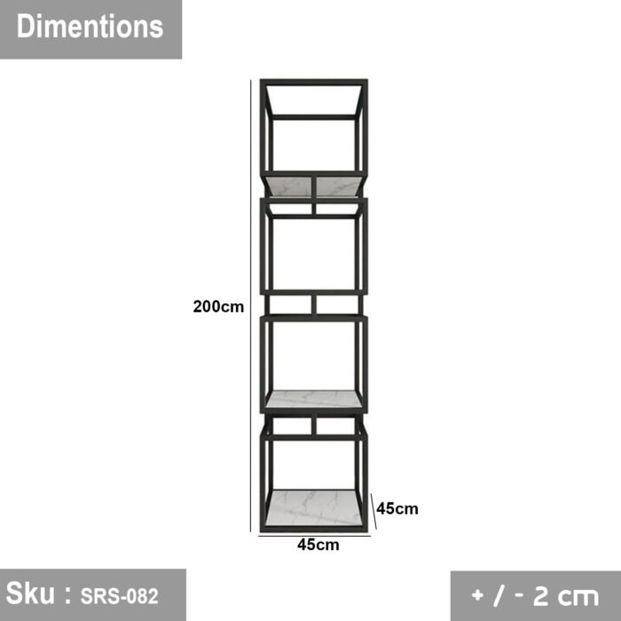 Steel and wood shelving unit - SRS-082 - Image 3