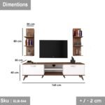 Danisha TV unit 160 * 45 MDF wood - Image 3