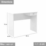 High quality MDF wood desk 40X90cm - BDF-127 - Image 3