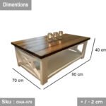 Swedish Wood Coffee Table - OHA-079 - Image 3