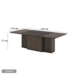 Meeting tab- 240x120 - Spanish MDF wood - CEM-037 - Image 3