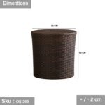 Rattan table -OS-269 - Image 3